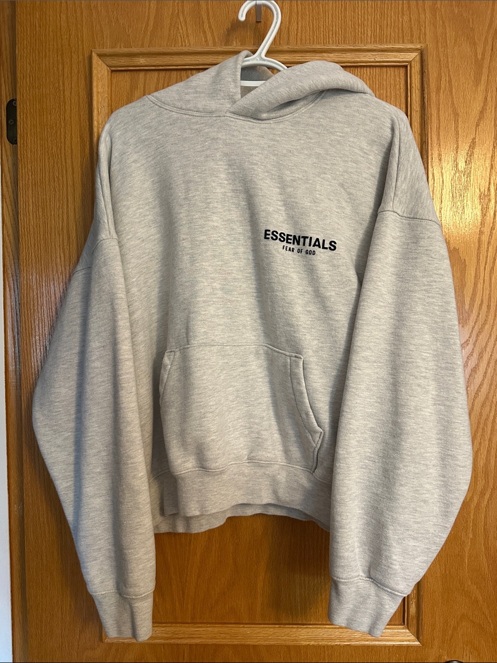 Essentials Light Heather Gray Pullover Hoodie